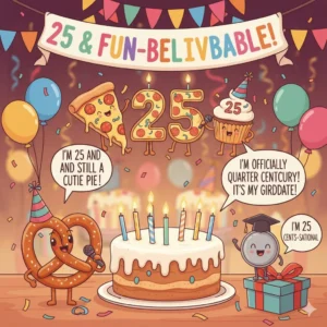 25th birthday puns