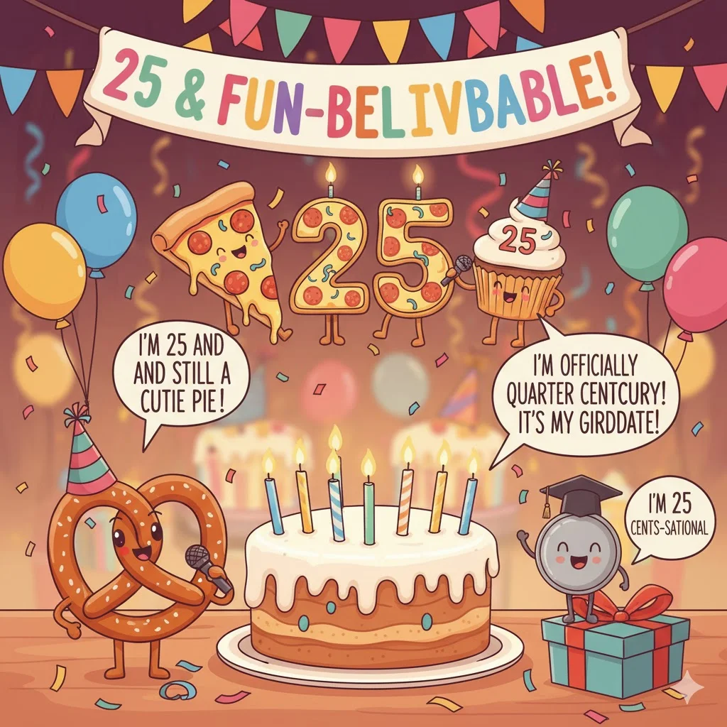 25th birthday puns