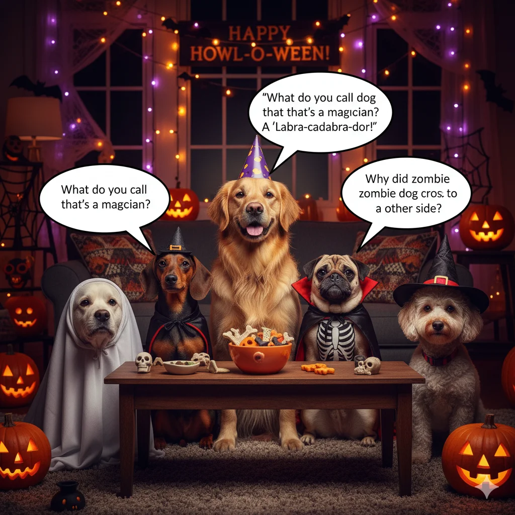 howlloween dog jokes