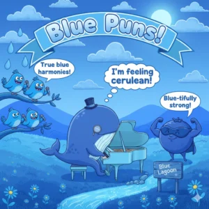 blue puns