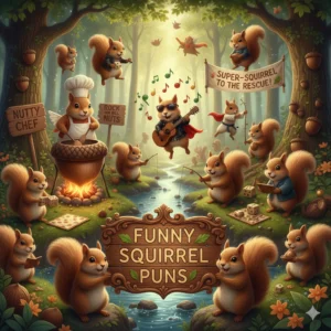 funny squirrell puns