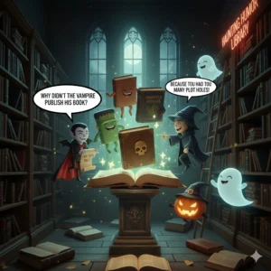 halloween book puns