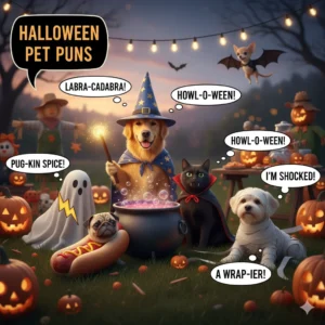 halloween pet puns