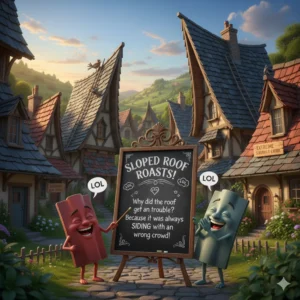 sloped roof jokes