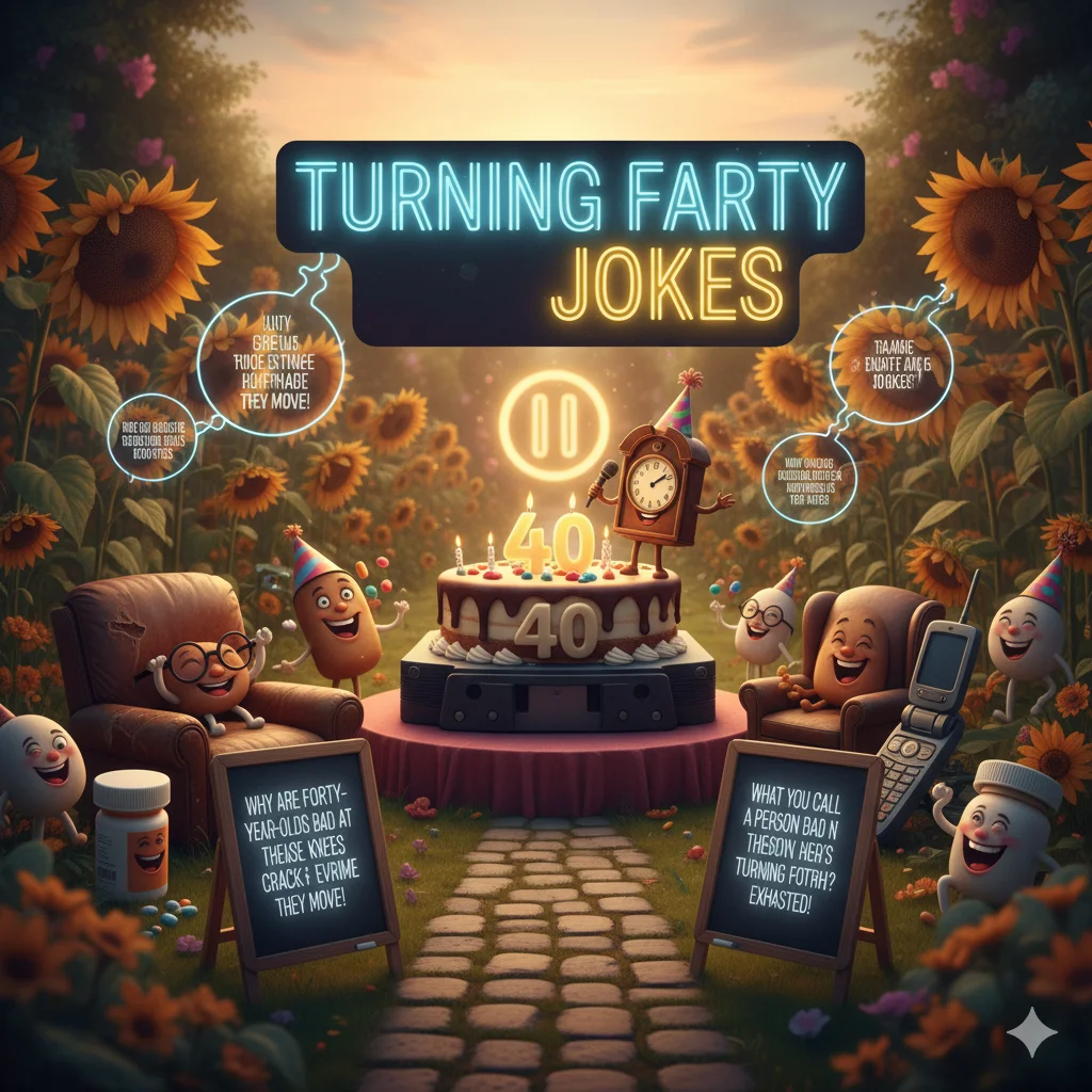 turning forty jokes