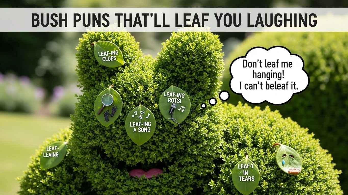 Bush Puns That’ll Leaf You Laughing