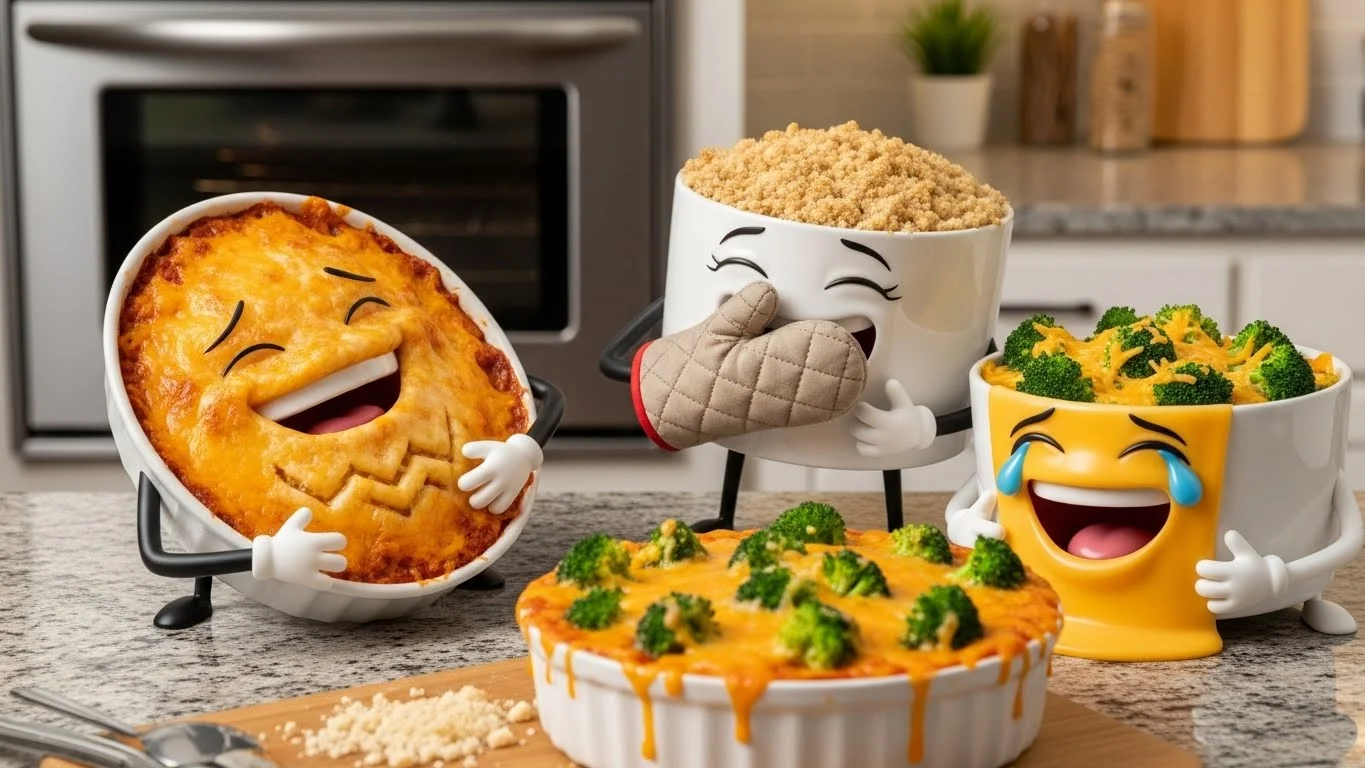 Cheesy Casserole Puns That Melt Hearts