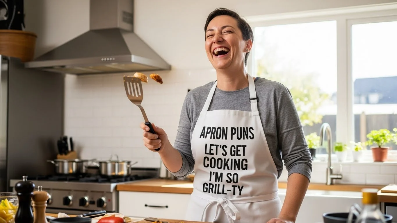 Funny Cooking Apron Puns