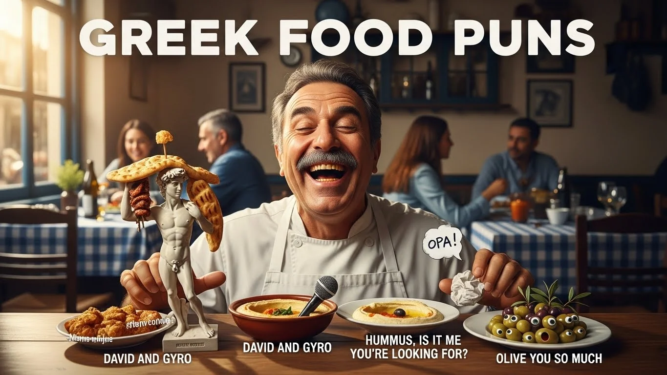 General Greek Food Puns
