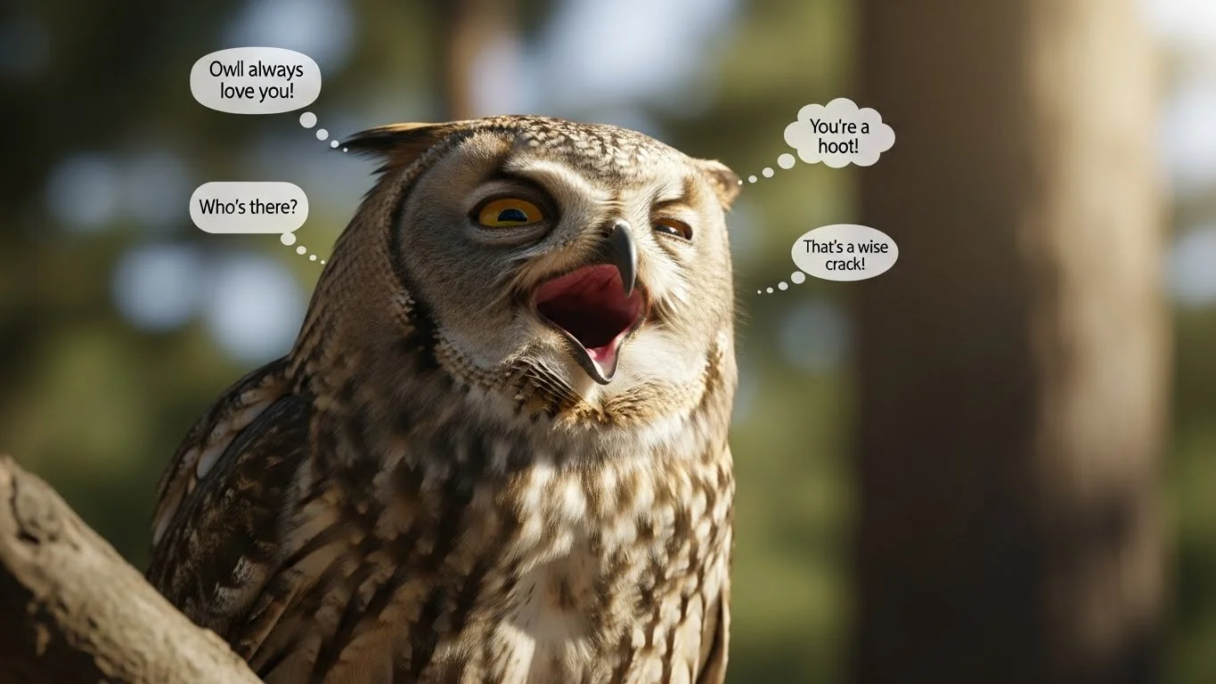 Owl Technology and Gaming Puns