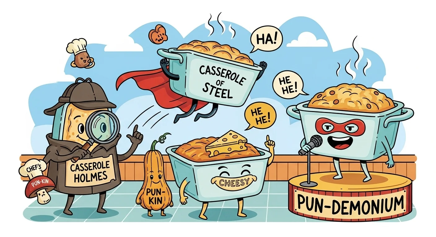 Funny Casserole Puns