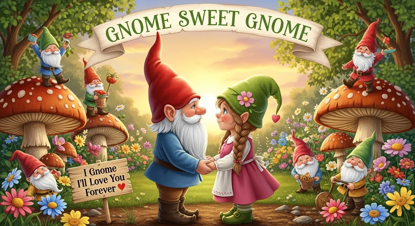 Gnome Love Puns (Reddit Style)