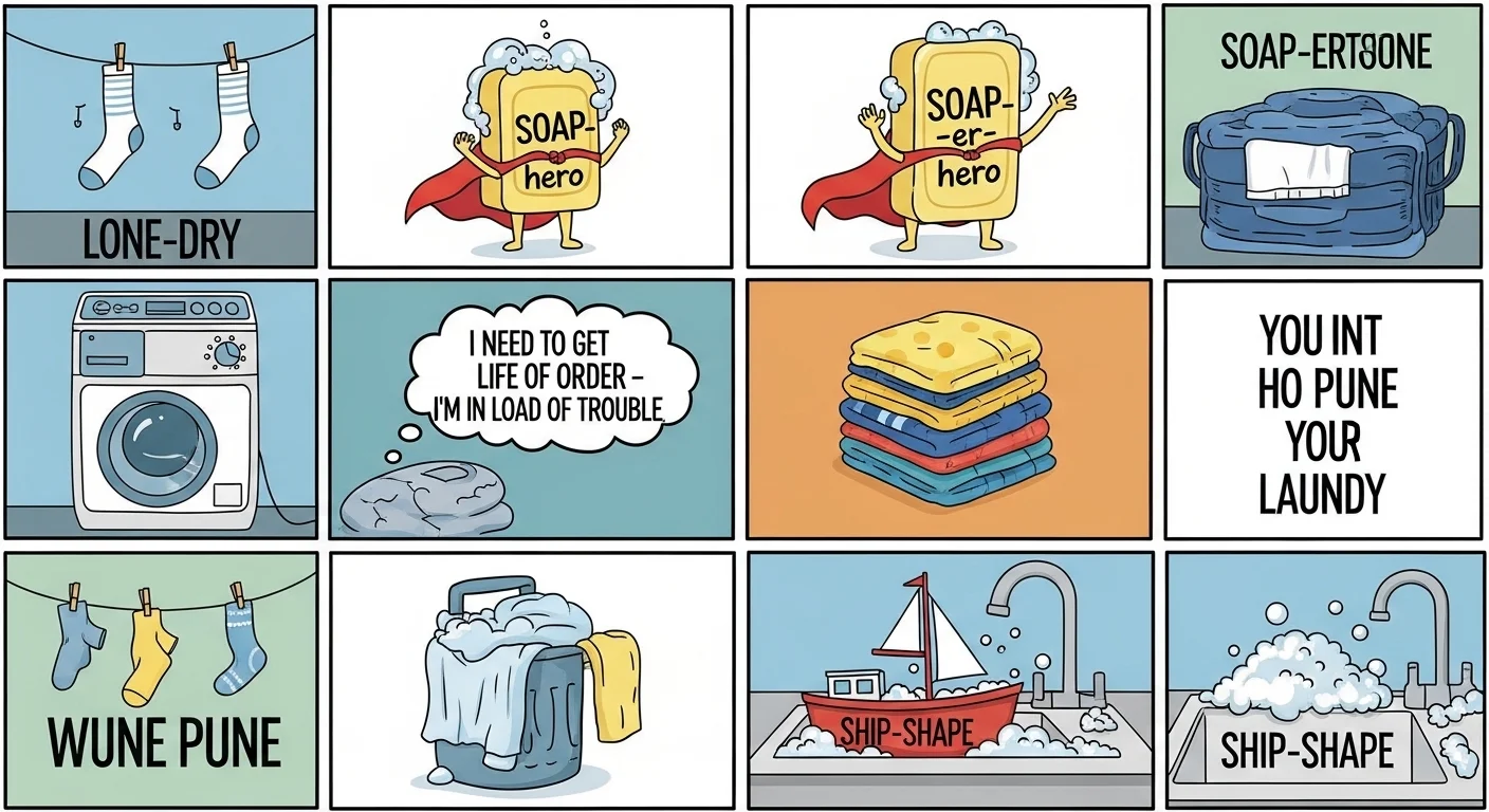 Short Laundry Puns