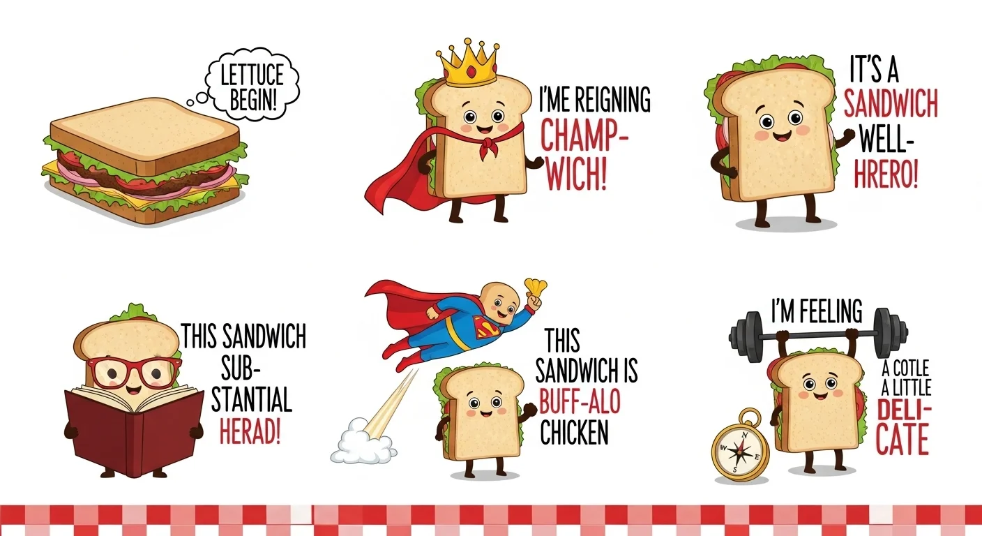 Burger-Style Sandwich Puns