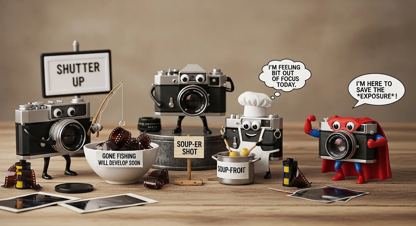 camera puns one liner
