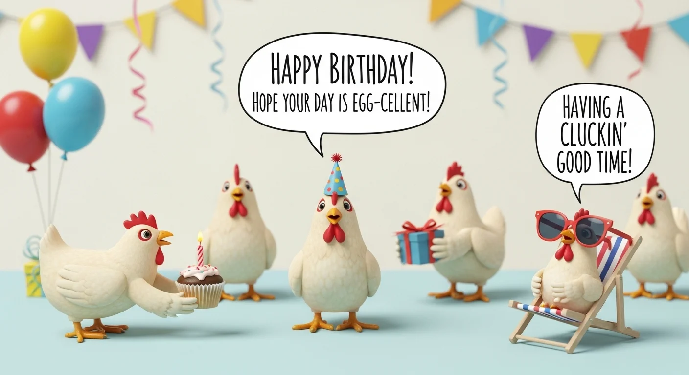 Chicken Birthday Puns One-Liners