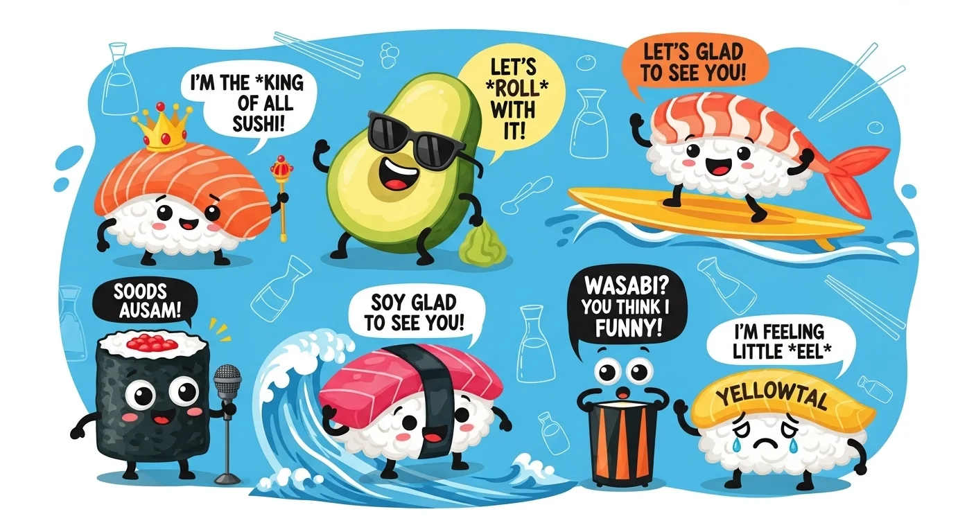 Romantic Sushi Puns
