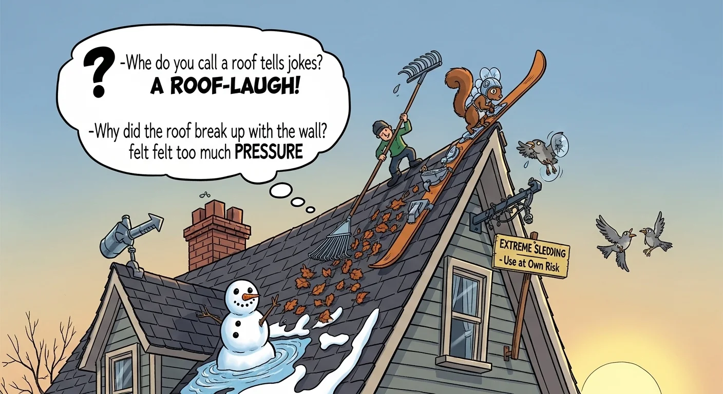 Sloped Roof Jokes One Liners