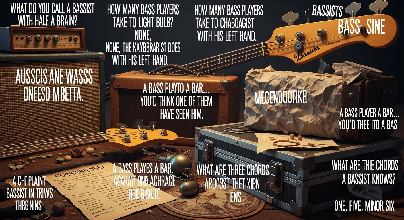 Bassist jokes one liners
