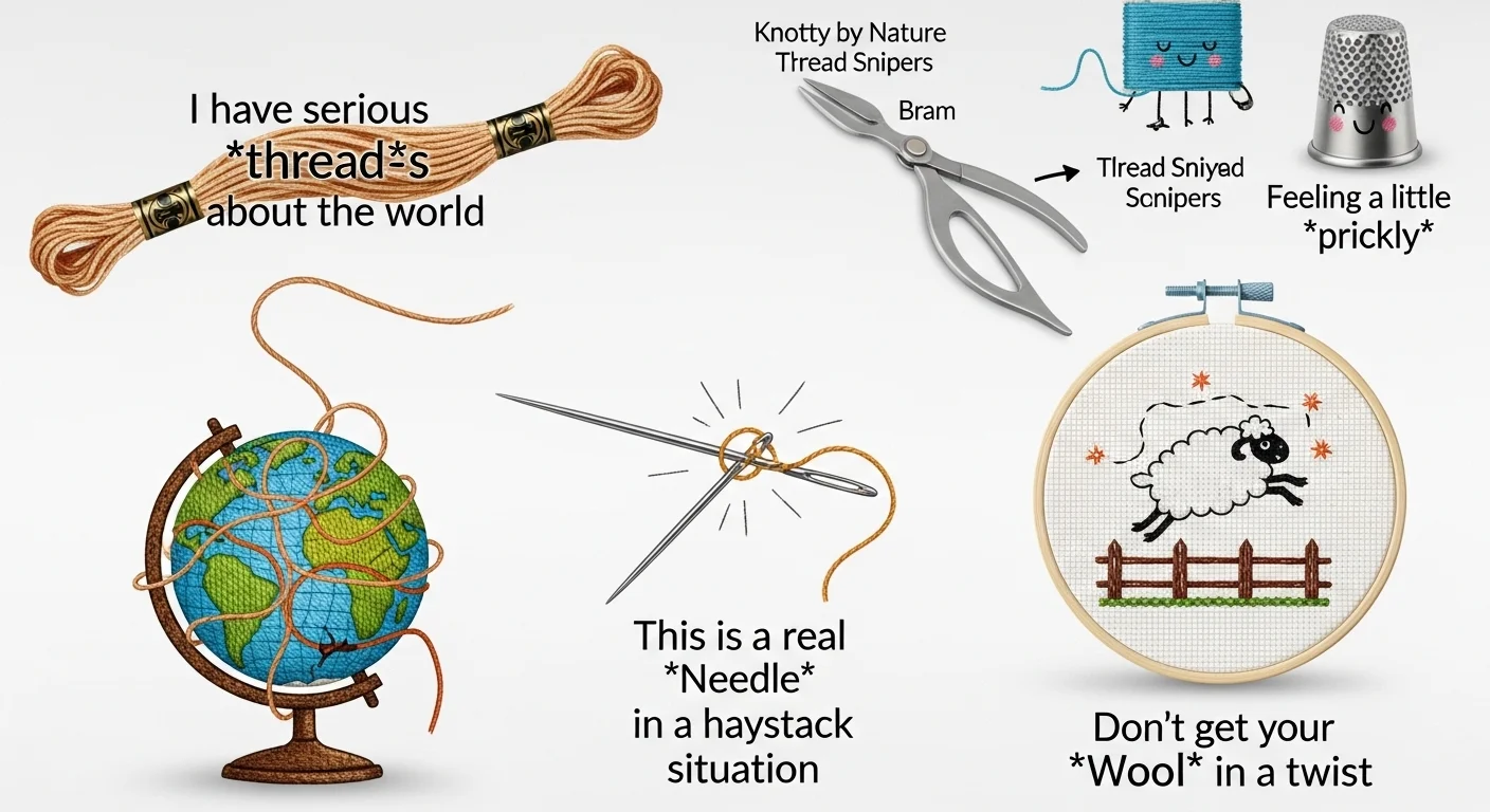 Embroidery Puns One Liners