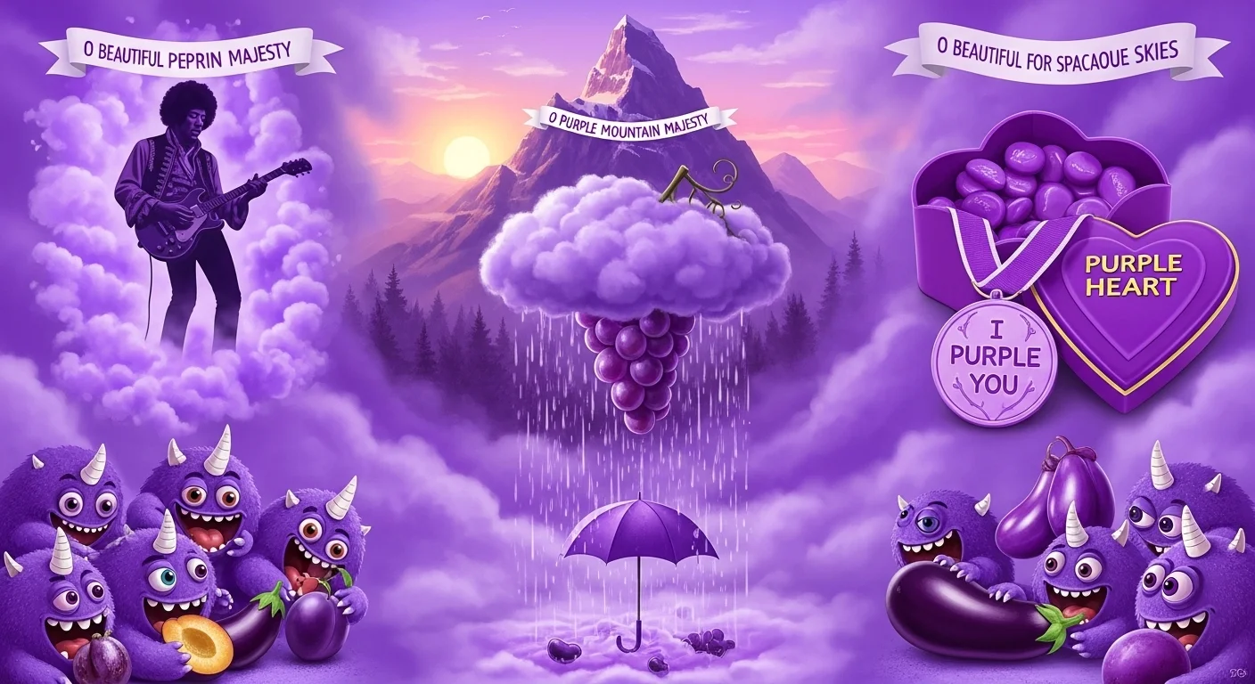 Positive & Uplifting Purple Puns