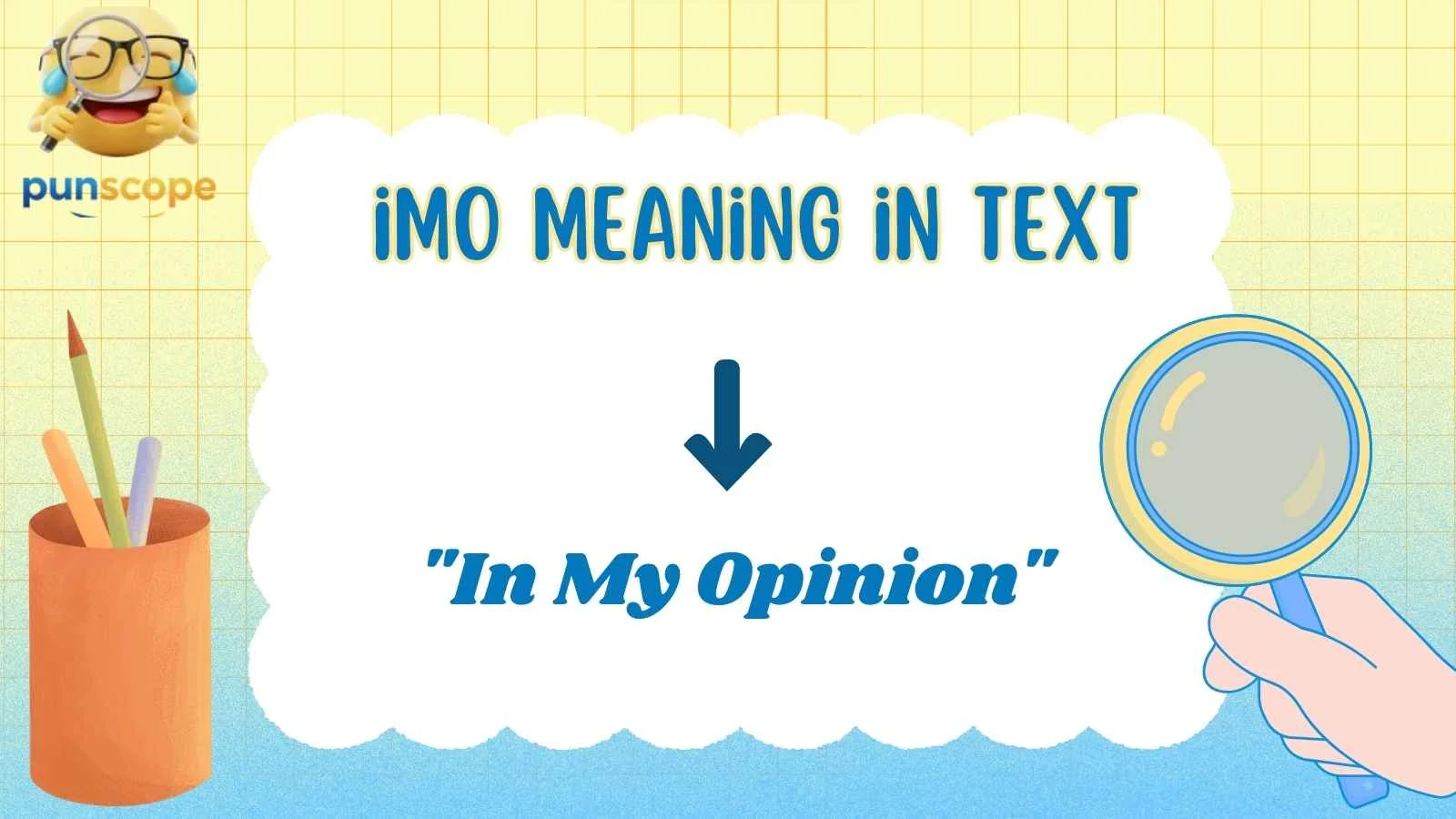 imo meaning in text 