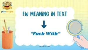FW meaning in text 