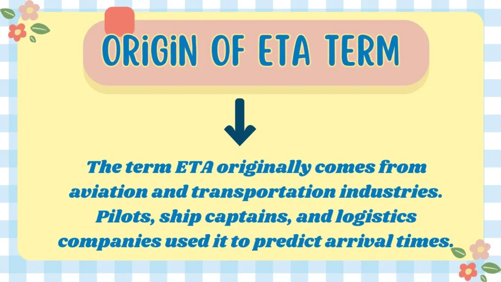 Origin of ETA Term
