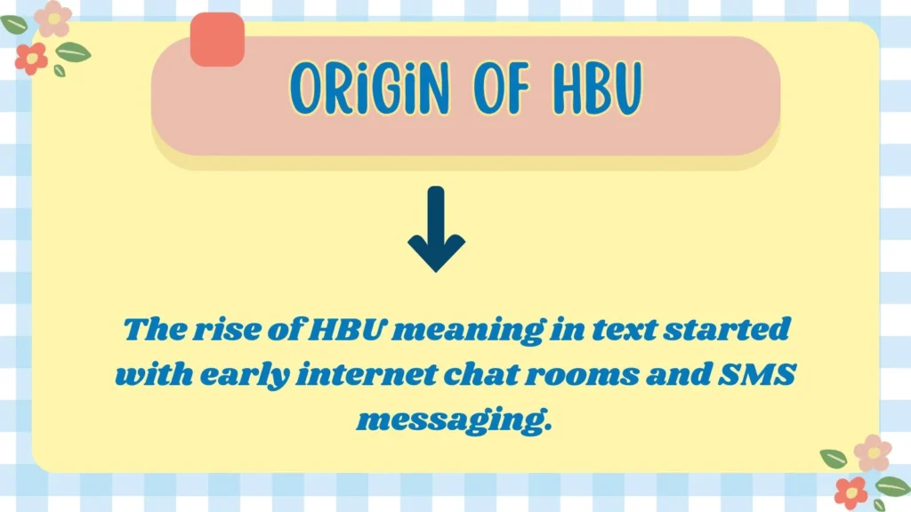  Origin of HBU