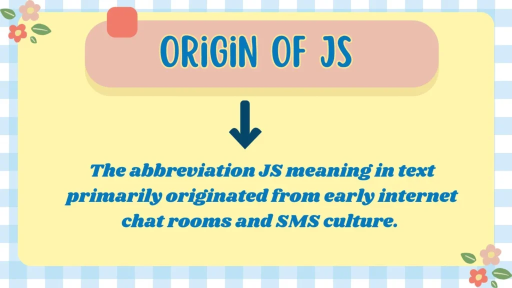 Origin of JS