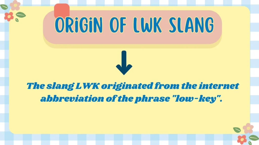 Origin of LWK Slang