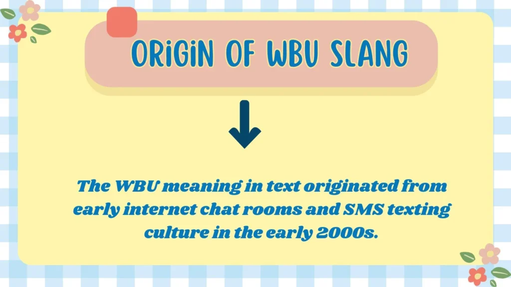 Origin of WBU Slang