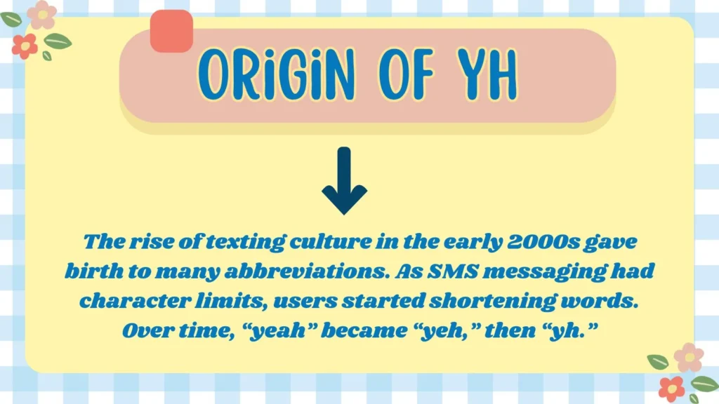 Origin of YH 